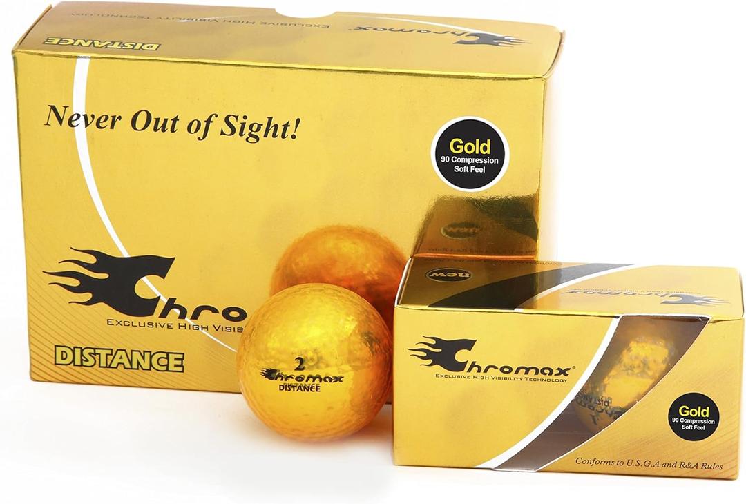 Chromax High Visibility Distance Golf Balls 6-Pack