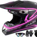 SanQing Youth Kids Dirt Bike Helmet Motocross Full Face DOT Approved, Medium