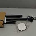 Black Long Curtain Rod Tension Shower Curtain Rods 30 to 130 inch Adjustable Spring Heavy Duty Rods for Bathroom Windows Outdoor Spliced and Telescopic Design No Drill No Slip Stainless Steel