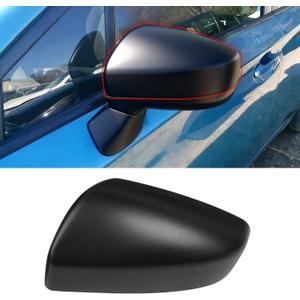 Yumzeco Compatible with Subaru Impreza Side Mirror Cover 2017 2018 2019 2020 2021 2022 2023, Driver Side Subaru Impreza Mirror Cap W/O Light Clipon Replacement Replace for 91054FL00ALeft Black