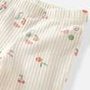 little planet by carter's Baby 2-Pack Terry Pants Made with Organic Cotton (Mint, Fruit Print)