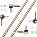 Tie Rod End Kit, Compatible With 2001-2005 Yamaha Raptor 660 660R, 2004 2005 Yamaha Yfz450 Yfz 450, Ball Joint Set, ATV UTV Part Accessories, 2 Tie Rods and 4 Tie Rod Ends