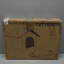 Heated Cat Houses for Indoor/Outdoor Cats with Elevated Heated Cat Bed Waterproof Providing Safe Feral Cats, Easy to Assemble