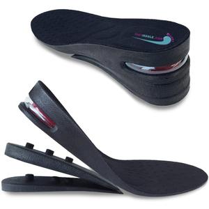 Height Increase Shoe Insoles with Air Cushion (3 Layers (2.5" UP), Large (Men's 7-11))