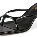 YYBYYB Women's Chunky Heels Flip Flops Block Heeled Sandals Square Open Toe Heels Summer Party Sexy Dress Shoes 6