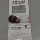 LitBear Sleep Masks, Light Blocking Eye Mask Sleeping for Women Men Side Sleeper, Soft 3D Comfortable Sleeping Mask with Adjustable Elastic Strap for Travel (1 Count (Pack of 1), Blue)