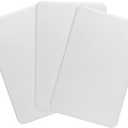 Small Plastic Cutting Boards 10 x 6 Inch - Set of 3 Mini Bar Boards for Kitchen, Restaurant Quality 1/2" Thick High Density HDPP, Lightweight and White Color