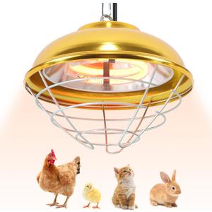 Hanging Chicken Coop Heater, 300W 2 Heating Levels Premium Waterproof Heaters for Chicks Brooder Pen, Duck, Pet House, Poultry, Greenhouse Plant