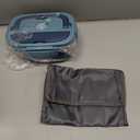 Electric Lunch Box Food Heater 80W Heated Lunch Box for Adults 12V 24V 110V 220V Portable Food Warmer LunchBox Lonchera Elctrica Porttil for Car Truck Work Driver Valentine's Gift for Men Women (Blue)