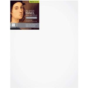 Ampersand Art Supply Wood Gesso Artist Painting Panel: Primed Smooth, 14" x 18", 1/8" Flat Profile