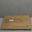 Wireless Keyboard and Mouse Combo, Full-Sized 2.4GHz Wireless Keyboard with Comfortable Palm Rest and Optical Wireless Mouse for Windows, Mac OS PC/Desktops/Computer/Laptops (Black)