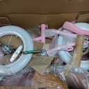 RULLY Fruit Kids Bike 12  Inch Bicycle for Girls Ages 2-7 Years, Training Wheels Included, Girl Bikes with Basket & Doll Seat
