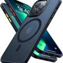 TORRAS Stronger Magnetic for iPhone 13 Pro Case, 12FT Military Grade Drop Tested, Compatible with MagSafe, Slim Protective Matte Silicone for iPhone 13 Pro Phone Case, Translucent Black (1 Translucent Black)