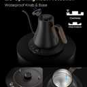 Cocinare FLOW B9 Gooseneck Electric Kettle, Precise Temperature Control for Pour-Over Coffee & Tea Brewing, Stainless Steel Interior, Rapid Heating for Boiling Water 0.9L (Goya Walnut)