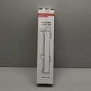 Reinforced 18" Tall Retractable Gate Step Over Dog Gate, 55" Wide Mesh Gate Short Pet Gate Indoor/Outdoor Retractable Dog Gate, Small Gates for Pets Puppy Gates for The House - No Bottom Squeeze/White