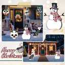 12 PCS Large Horror Christmas Decorations 3D Spooky Creepy Christmas Tree Picks Gingerbread Man Ghost Snow Prop Zombie Signs Lawn Outdoor Decor for Xmas Tree Topper Home School Office Vase Patio Dcor