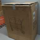 Wagon Stroller for 2 Kids & Cargo-Travel Stroller Push-Pull Double Wagon Lightweight Folding Stroller for Newborn&Toddler with 5-Point Harness,Adjustable Handle Bar and Canopy,Tray Table,Cup Holder (Black)