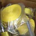 4 Pack 2" x 30' Ratchet Straps Heavy Duty Tie Down Straps Ratchet with Double J Hooks, 6,613 lbs Break Strength, Longer Cargo Ratchet Straps for Moving, Truck, Trailers, Motorcycles (Yellow)