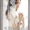 18 x 24 Frame Rustic Grey, 18 by 24inch Poster Frame Distressed Gray, Large Retro Natural 24x18 Gallery Family Concert Portrait Picture Photo Frame, Anniversary Wedding Thank you Christmas Gift