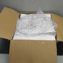 Blue Glass Table Lamp Set of 2 with USB C+A Ports & AC Outlet, Bedside Lamp, Modern Bedroom Lamps, Coastal Lamp for Night Stands Bedroom Living Room,Nightstand Lamp LED Bulbs Included