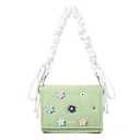 Telena DIY Customizable Crossbody Bags Snaphole Shoulder Bag for Women with DIY Charm Set (Flower Series, Blueberry Dream-1)