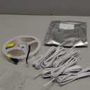 HAMRVL COB LED Strip Lights Ice Blue, DC12V 16.4ft/5M 320leds/M CRI90 Bright Flexible LED Tape 8mm, for Indoor Home Cabinet, Bedroom, Kitchen, Stage, Backlight DIY Lighting(Without Power Supply)