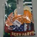 Bindefon Bibs Overalls Men Adjustable Straps Coveralls Shorts Printed Jumpsuit Male Romper (XL)