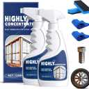 2 Pcs Rust Remover Spray for Metal, Powerful Rust Removal Heavy Duty Metal Cleaner, Multipurpose Highly Concentrated Rust Remover for Steel & Iron, Stainless Steel, Automotive Parts, Fast Acting