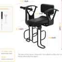 XIEEIX Rear Child Bike Seat,Rear Mounted Child Bike Seats, Back Mount Child Seat with Back Rest Armrest Foot Pedals,Width Adjustable Bicycle Rear Seat,Fits All Bicycle Rear Frames