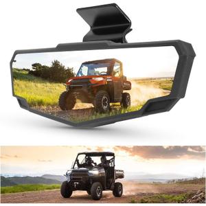 KIWI MASTER Center Rear View Mirrors for 2015-2026 Can Am Defender Polaris Ranger 570 900 1000 Crew Accessories Adjustable Rearview Racing Convex Mirror