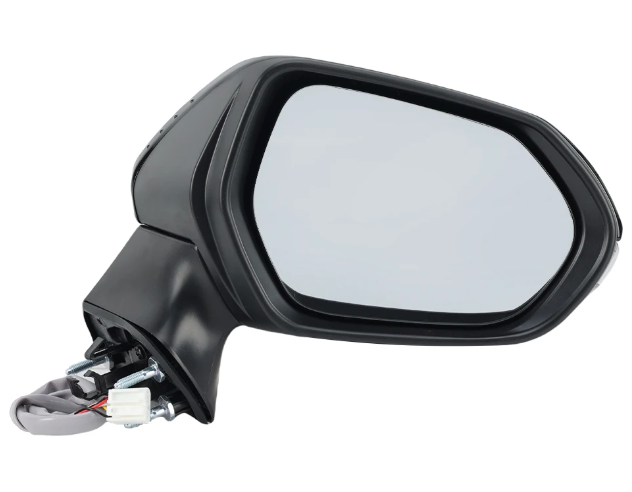 6 Pins Side Mirror Assembly Black Door Wing Mirror Car Accessories Compatible With E21 E210 2019 2020 2021 2022 2023 2024(Emitting Color: 1pc right)