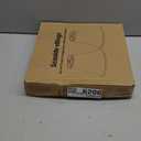 Bell Lamp Shades Set of 2, Gray Fabric Lampshades 6"Top x 13"Bottom x 10"High Medium Shade Replacement, Natural Linen Hand Crafted(Spider Fitter), Harp Holders Included, Easy Assembly Required