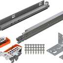 Blum Tandem Plus BLUMOTION Concealed Undermount Drawer Runner Kit, 21-Inch, Full Extension, Soft-Close, Steel, 100 lb. Load Capacity for Wood Drawers