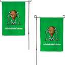 Desert Cactus Marshall University MU Garden Flag  19 x 12 inch Marshall Thundering Herd Banner, For Outdoor Display and Events (Design H)