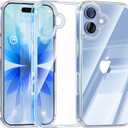 Maledan for iPhone 17 Case - Crystal Clear 17 Phone Case, Rugged Military Grade Protection Shockproof Bumper Cover Anti-Yellow Thin Case for Apple iPhone 17 Accessories Transparent