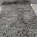 OLANLY Bathroom Rugs 30x20, Extra Soft Absorbent Chenille Bath Rugs, Rubber Backing Quick Dry, Machine Washable Bath Mats for Bathroom Floor, Tub and Shower, Home Decor Accessories, Grey