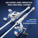KastKing Centron Lite Twin-Tip Fishing Rod and Reel Combo
Baitcaster & Spinning Combo, 2-Piece Rods with Extra Tip,KastFlex IM6 Graphite Blanks, EVA Handle, Freshwater Fishing