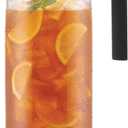 Takeya Patented and Airtight Pitcher Made in the USA, BPA Free, 2 qt, Black (64 Ounces)