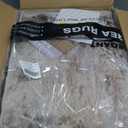 5x7 Washable Area Rugs for Living Room, Non Slip Soft Large Rugs for Bedroom Dining Room, Modern Abstract Low Pile Stain Resistant Carpet for Laundry Office Home Decor - Dark Brown