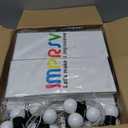Marquee Numbers Colorful 10th Birthday Decoration: 4FT Large Light Up 10 Year Old Birthday Decorations Anniversary Backdrop Cardboard Sign 18 Colors Number 10 Mosaic Balloon Frame