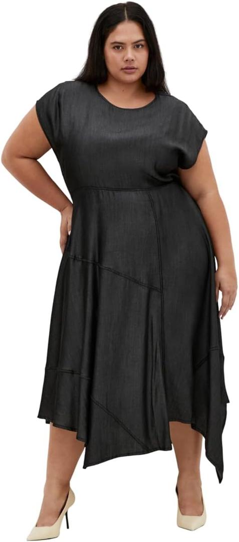 City Chic Women's Plus Size Dress - Hampstead (Gray, L)