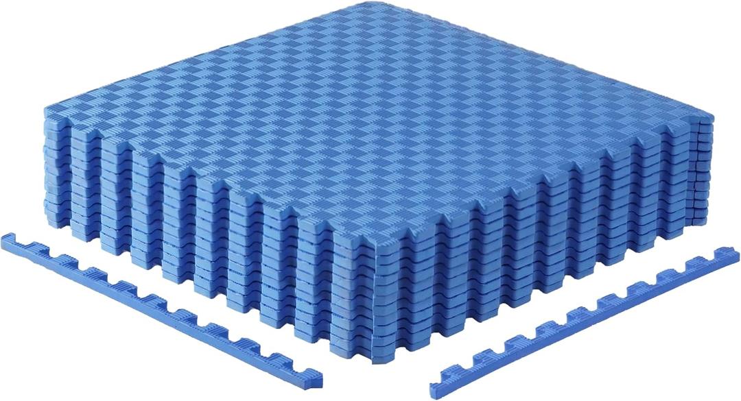 CAP Puzzle Exercise Mats | 1/2 Thick EVA Interlocking Foam Tiles for Home Gym Flooring | Multiple Options