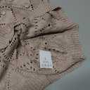 Zyyfly Crochet Tops for Women Summer Sweater Tank top Boho Knitted Sleeveless Beach Crocheted Shirt Hollow Knit Vest Khaki, Large