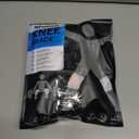 2 x POWERLIX Adjustable Compression Knee Brace for Men & Women, featuring Stabilizers & Patella Support, Optimal Recovery for Knee Pain, Medical Knee Sleeve for Arthritis, Weightlifting, Dance, Running (Large, Black with Strap)