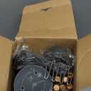 Cooking Utensils Set- 35 PCs Kitchen Utensils with Grater,Tongs, Spoon Spatula &Turner Made of Heat Resistant Food Grade Silicone and Wooden Handles Kitchen Gadgets Tools Set for Cookware (Dark Gray)