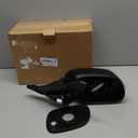 Right Passenger Side Mirror Compatible With 2014 2015 2016 2017 2018 2019 Kia Soul With Manual Folding Power Glass Turn Signal Light Black Replace#87620B2540(5Pins)