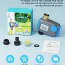 Sprinkler Timer, Programmable Hose Timers for Watering with Brass Swivel, Digital Irrigation Controller System with Rain Delay/Manual Mode/Automatic Watering for Outdoor Garden Yard Lawn