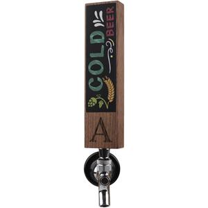 Chalkboard Kegerator Tap Handle for Kegerator with Monogrammed A, Perfect For Home Bar, Laser Engraved Wood Tap Handles, Beer Lover Gift, 8 Inch Tall Walnut Wood