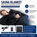 Lcoco&Dream Portable Sauna Blanket, Dual Sided Temperature ControlRelaxation and Detox Washable & Foldable with Carrying Bag and Remote Control, 90-180, 30-90 Minutes Timer, (6 x 3) FT