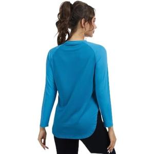 Femdouce Women's Sun Shirts UPF 50+ Lightweight Athletic Long Sleeve Tshirts Quick Dry Outdoor Running Workout Tops for Women, Small
